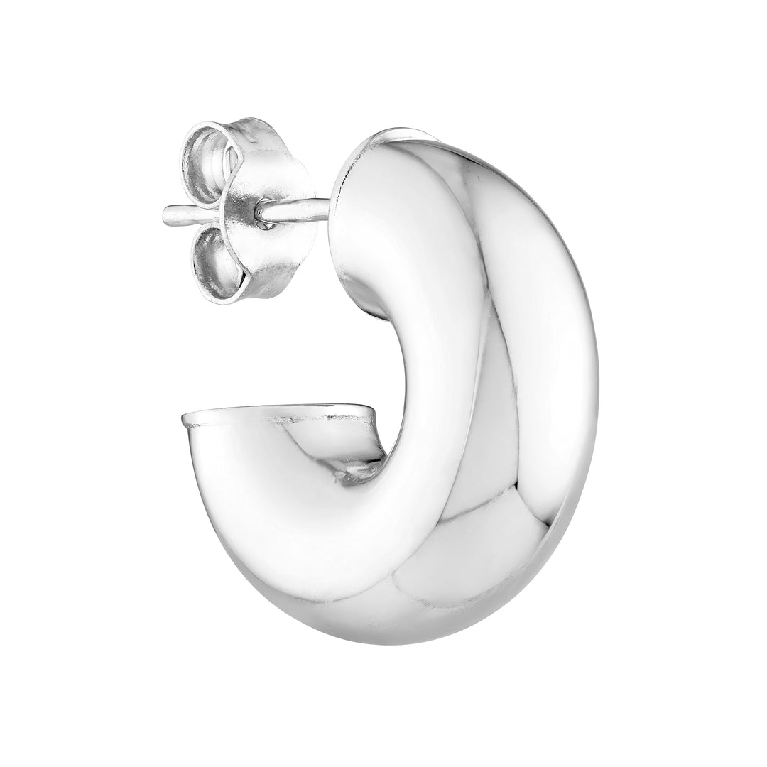 4mm ID Polished Open Hoop Earrings