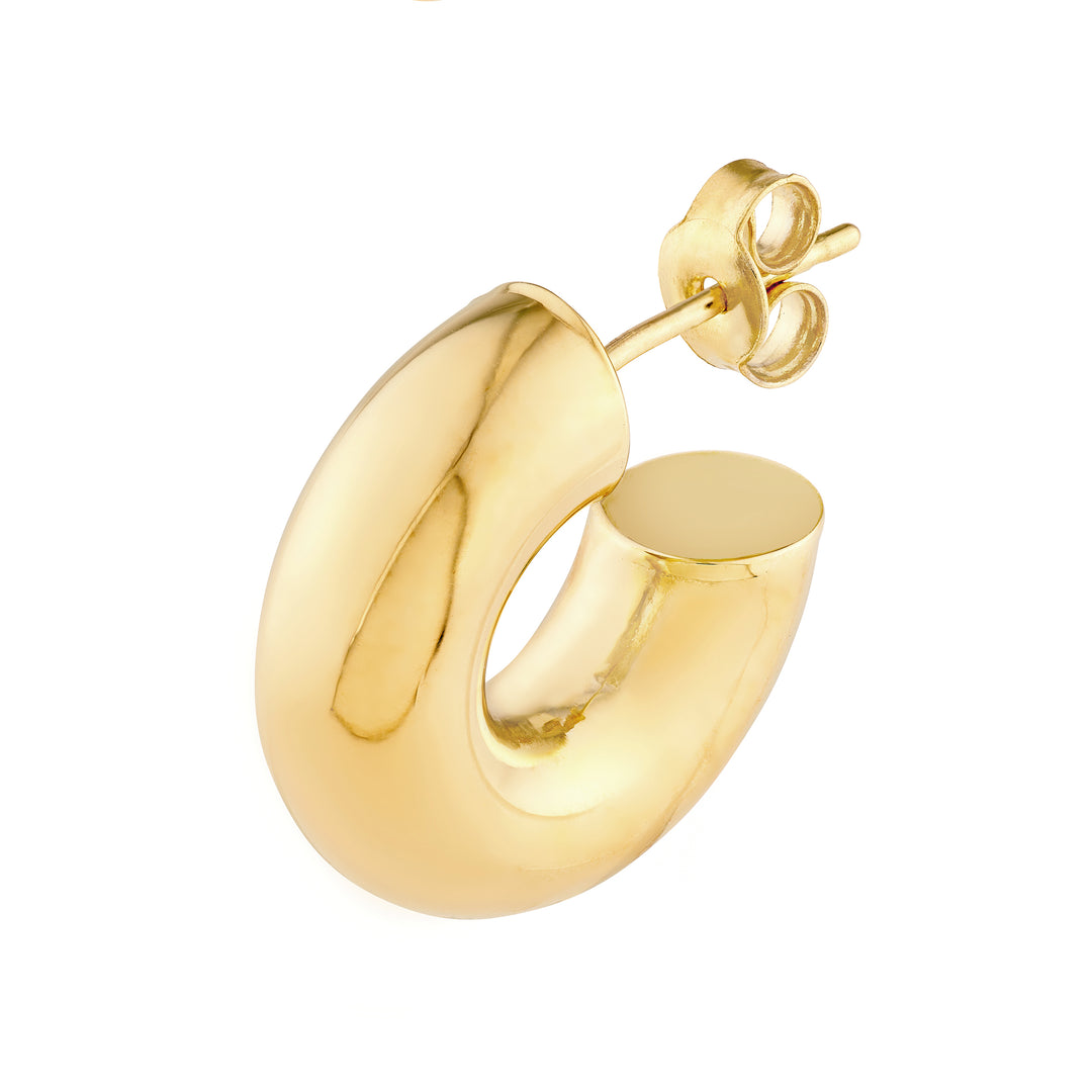 6 mm ID Polished Open Hoop Earrings