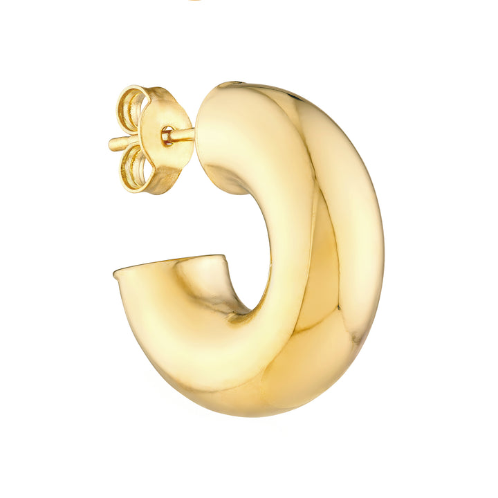 6 mm ID Polished Open Hoop Earrings