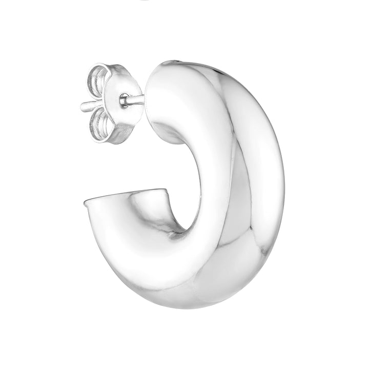 6 mm ID Polished Open Hoop Earrings