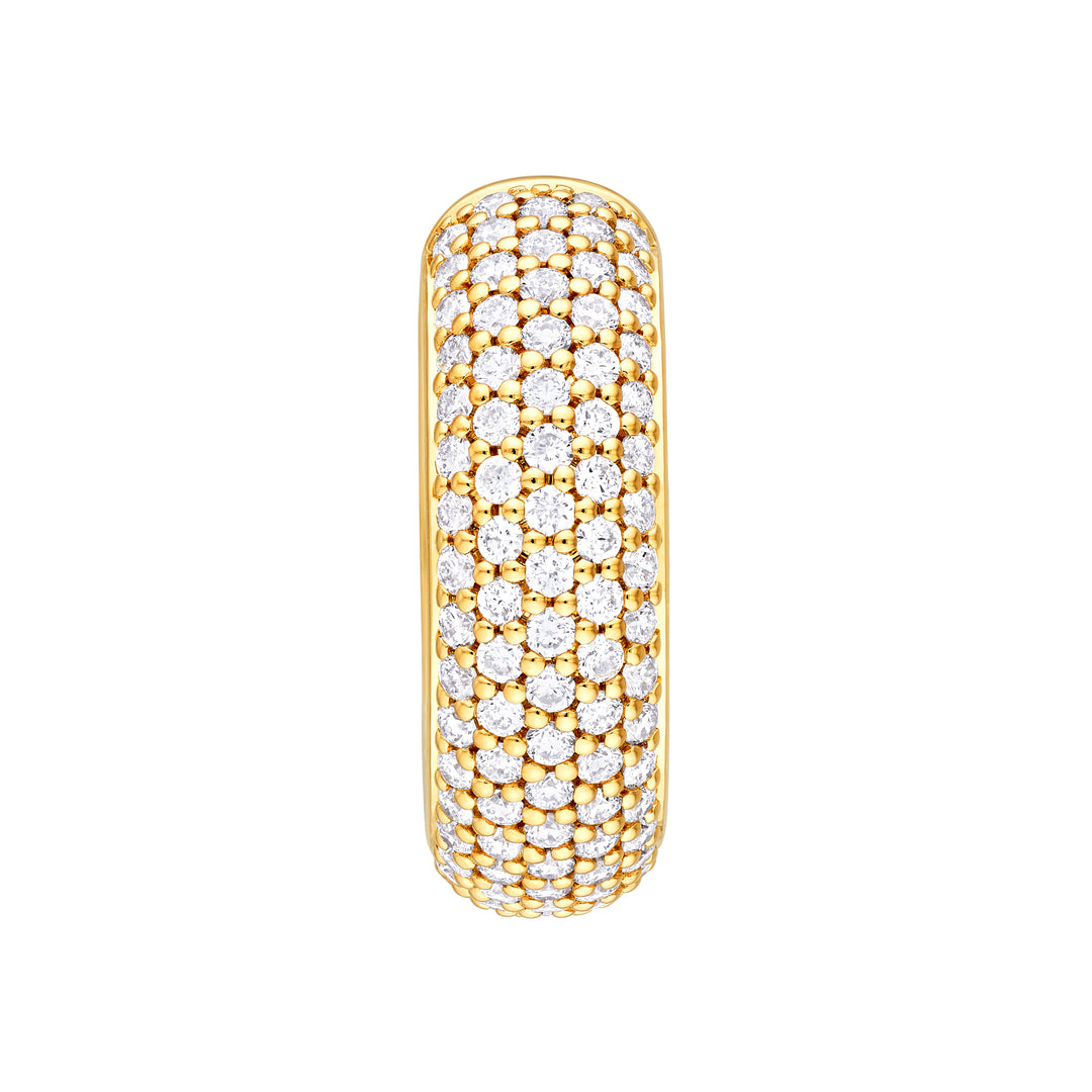 5 Row Diamond Pavé Huggies (7/8tcw)