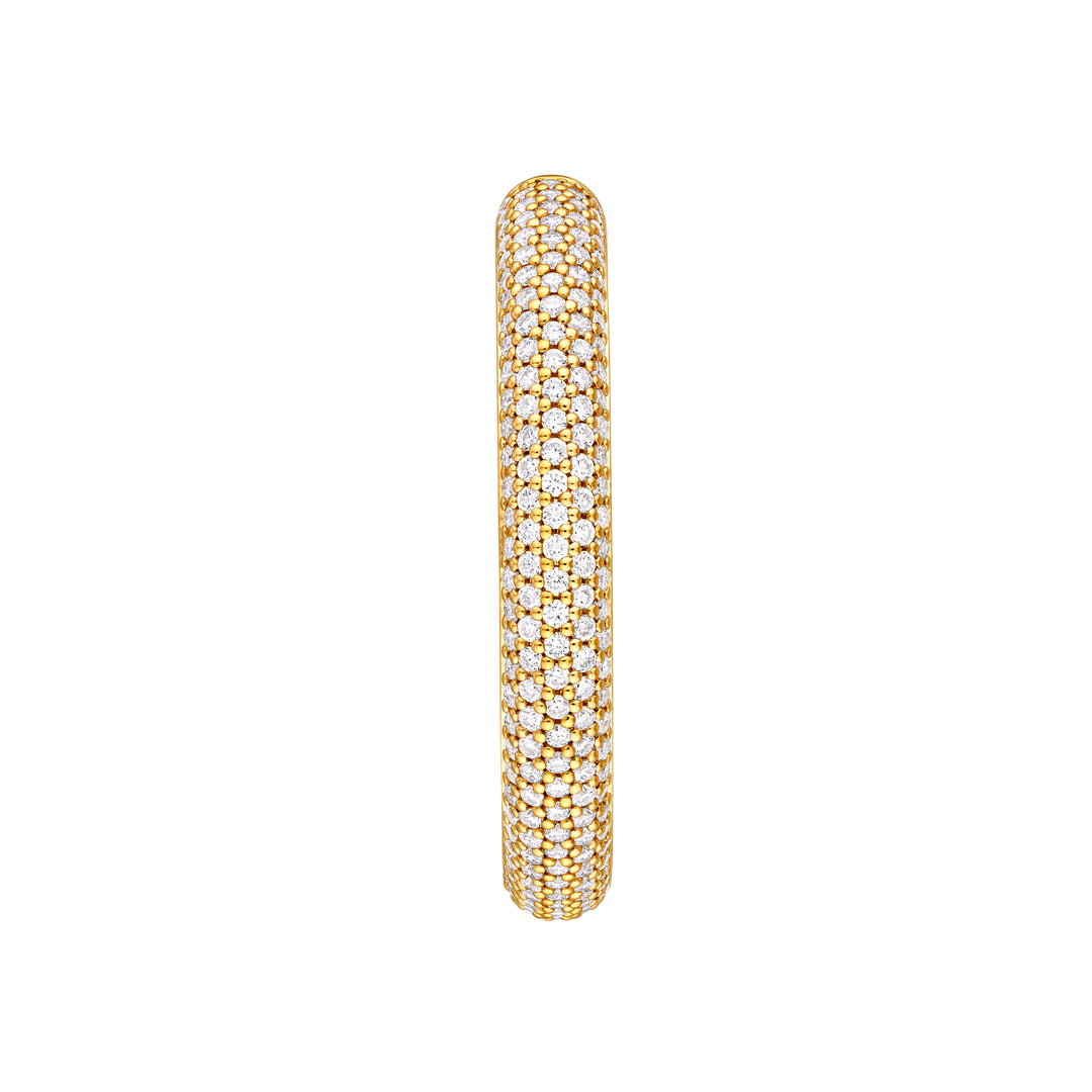 5 Row Diamond Pavé Hoop Earrings (1tcw)