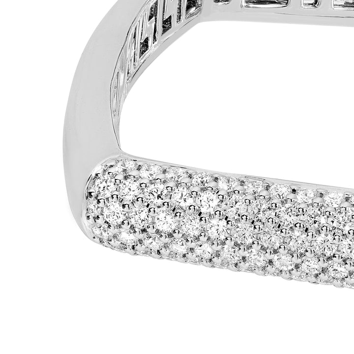 Pave Diamond Square Bangle