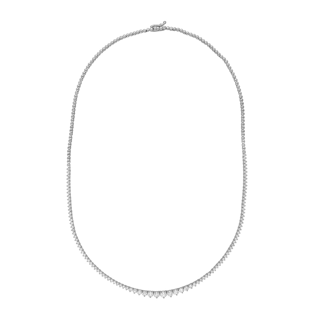 Diamond Graduated Half Tennis Necklace (3-1/3tcw)