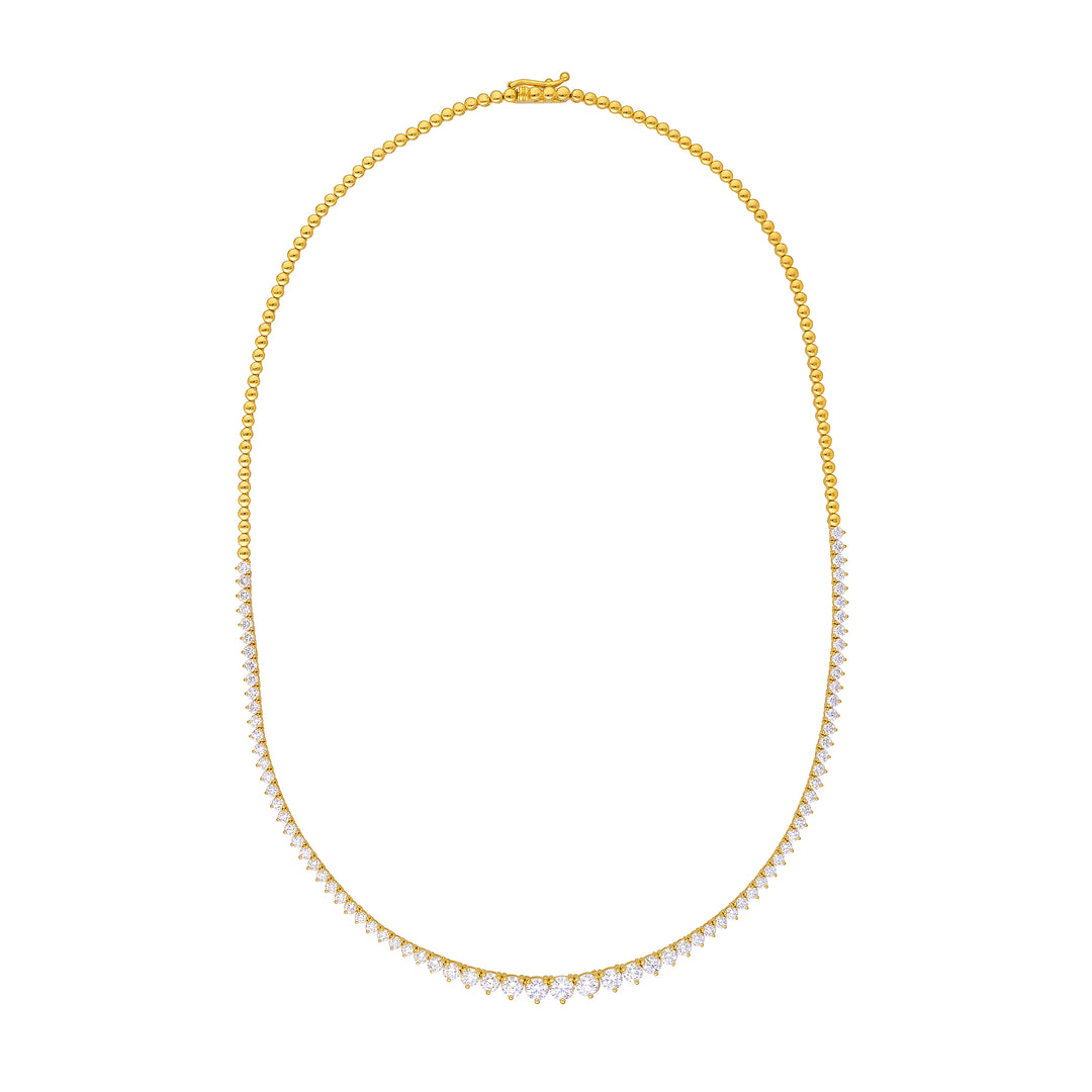 Diamond Graduated Tennis Necklace (5-1/4tcw)