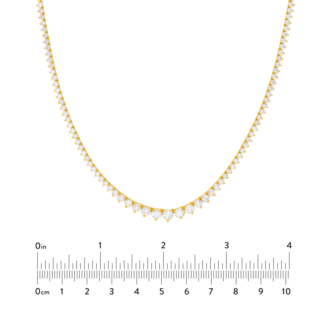 Diamond Graduated Tennis Necklace (5-1/4tcw)