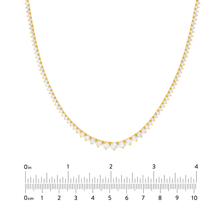 Diamond Graduated Tennis Necklace (5-1/4tcw)
