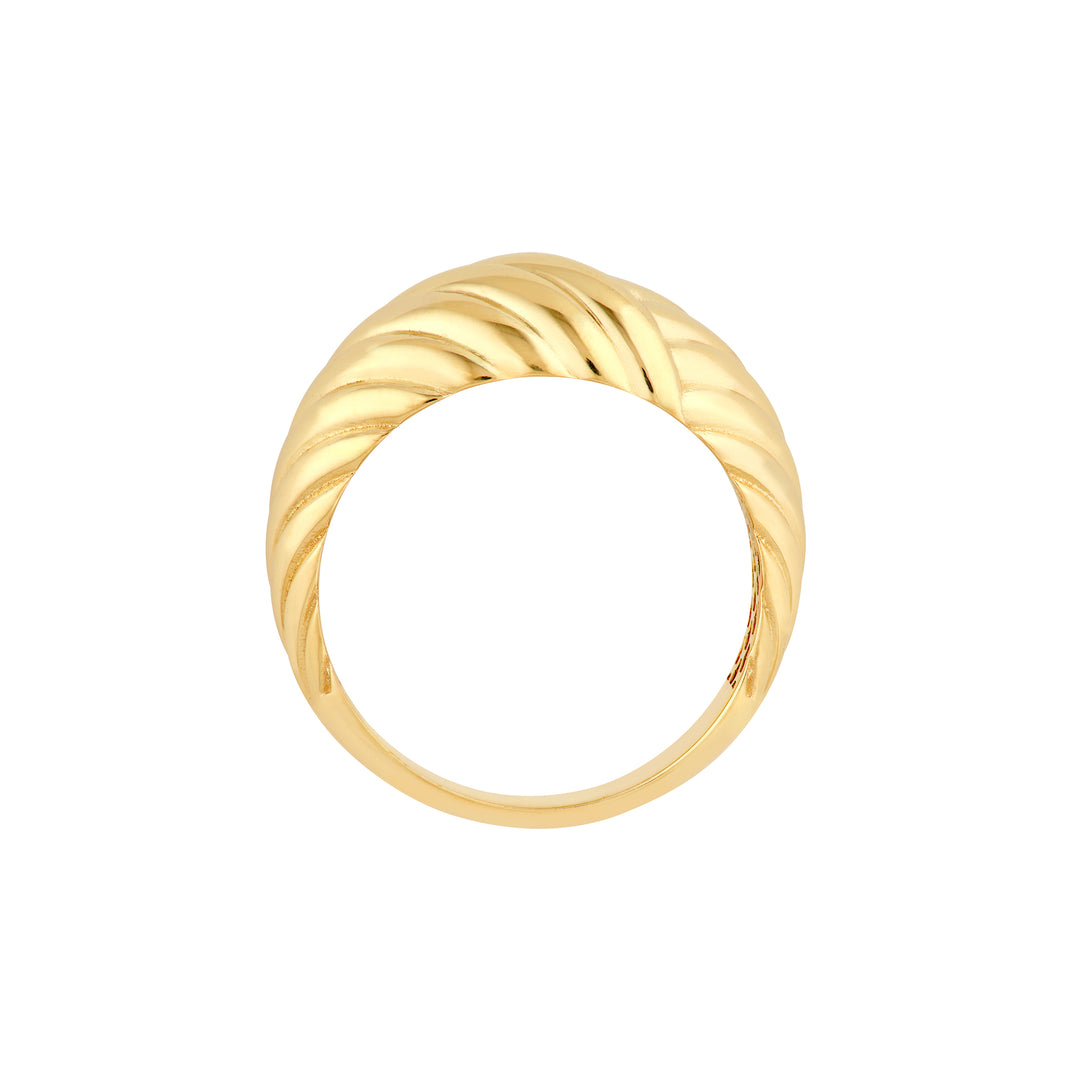 Two-Way Textured Dome Ring