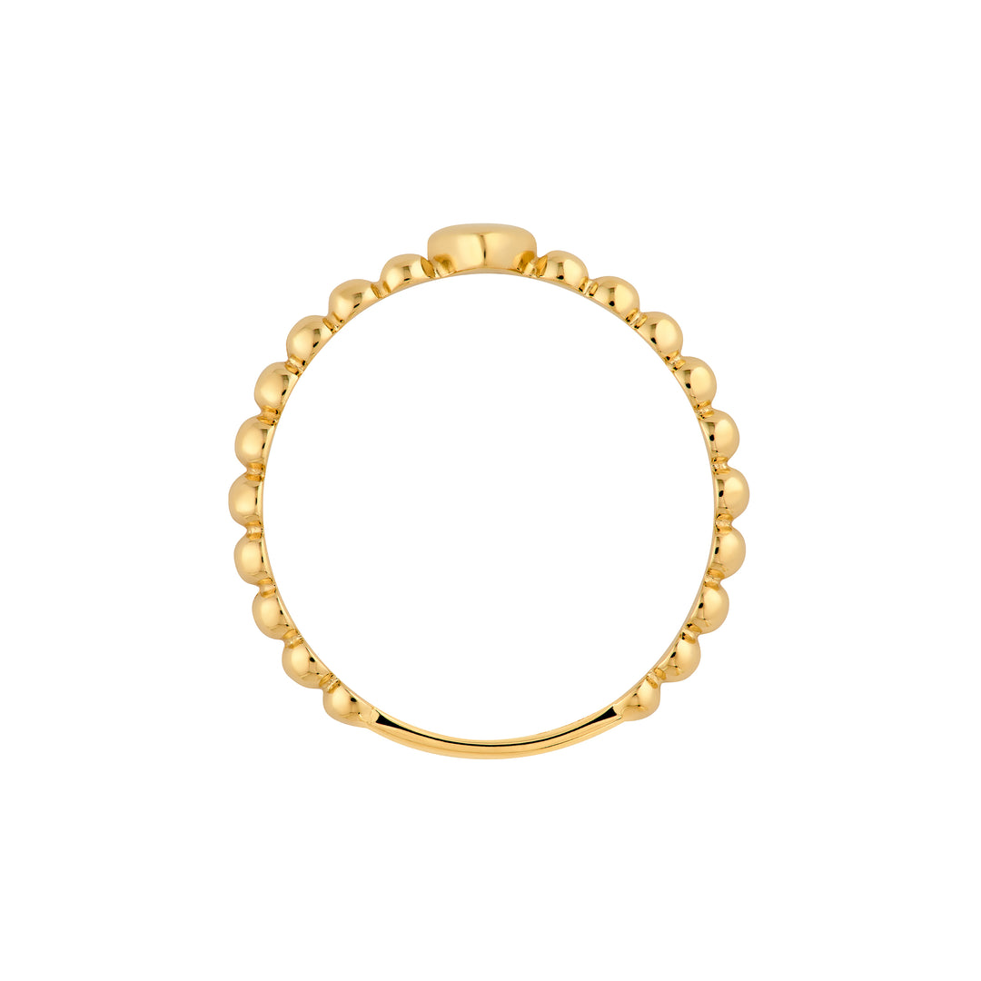 Heart Beaded Band Ring