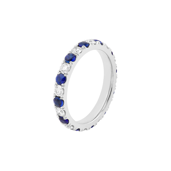 Sapphire & Diamond Eternity Band (1-7/8tcw)