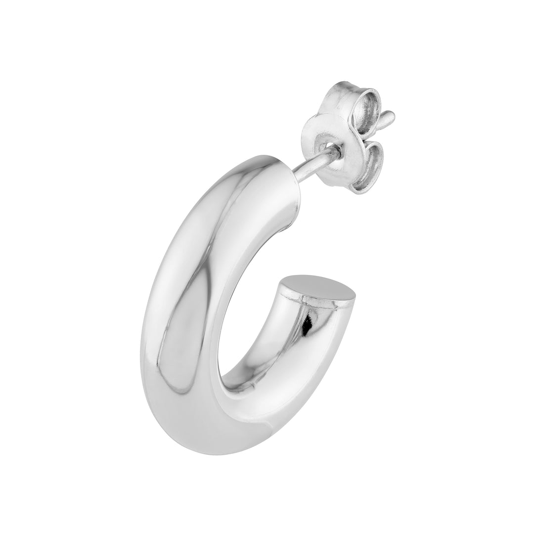 8mm ID Polished Open Hoop Earrings