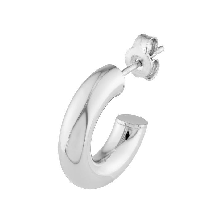 8mm ID Polished Open Hoop Earrings