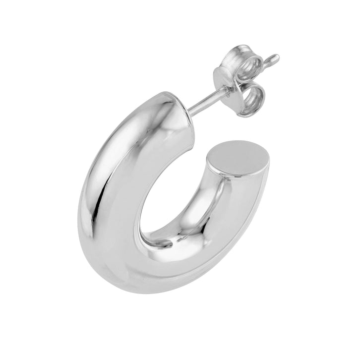 8mm ID Polished Tubular Hoop Earrings