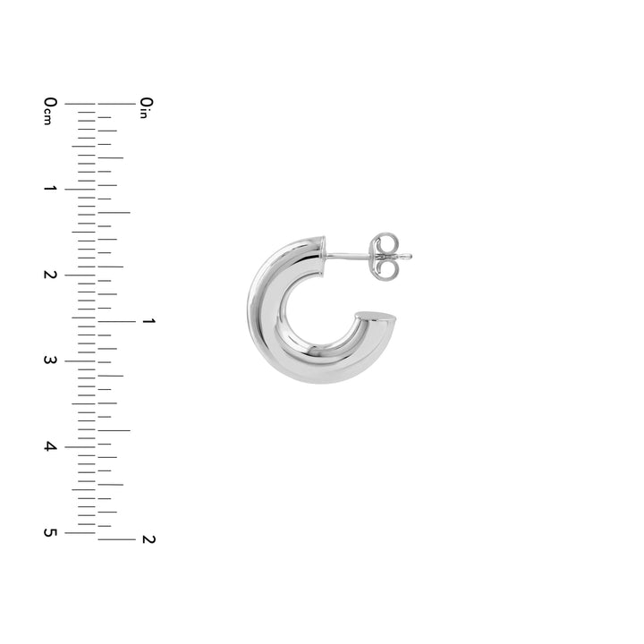 8mm ID Polished Tubular Hoop Earrings