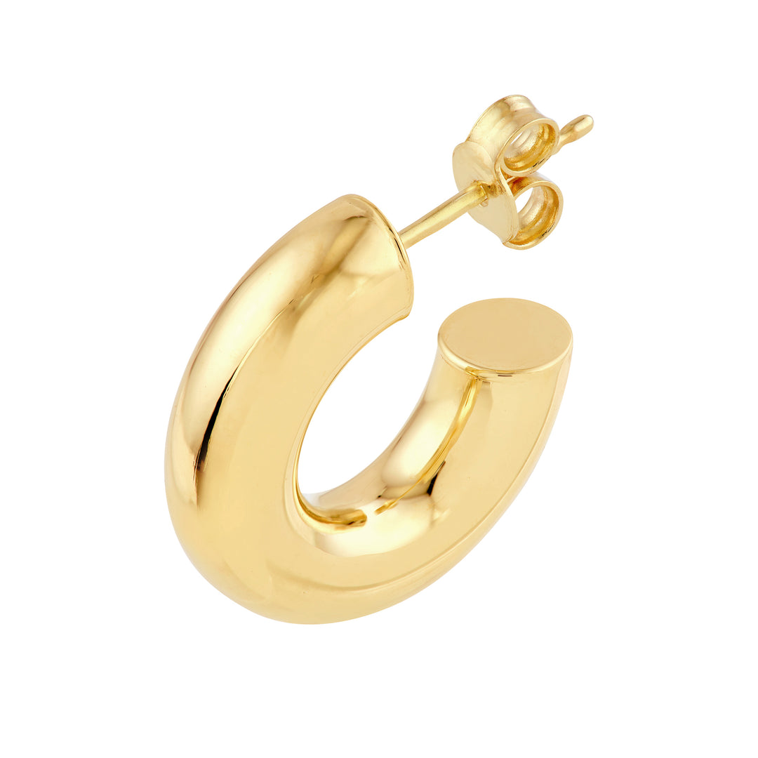 8mm ID Polished Tubular Hoop Earrings
