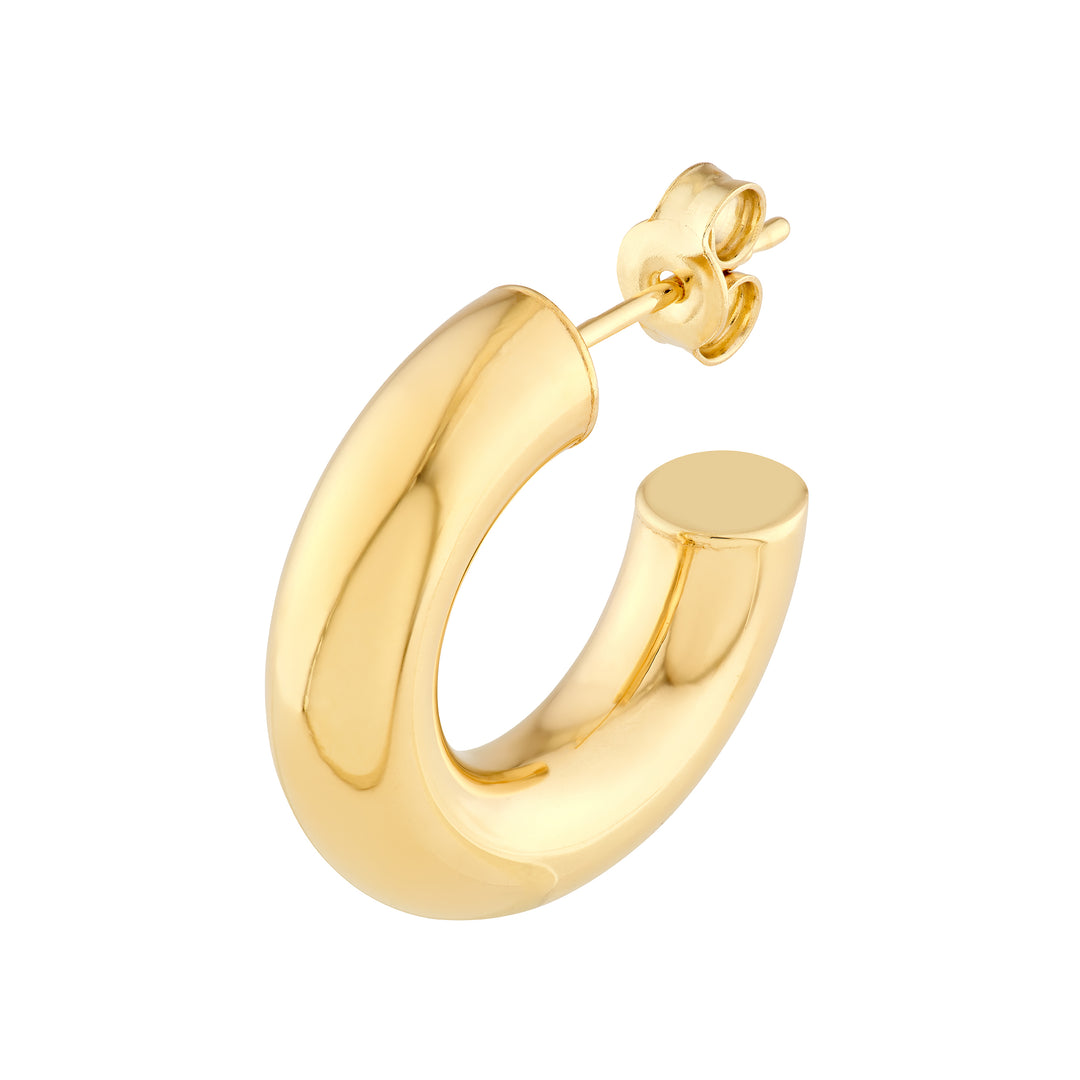 10mm ID Polished Open Hoop Earrings