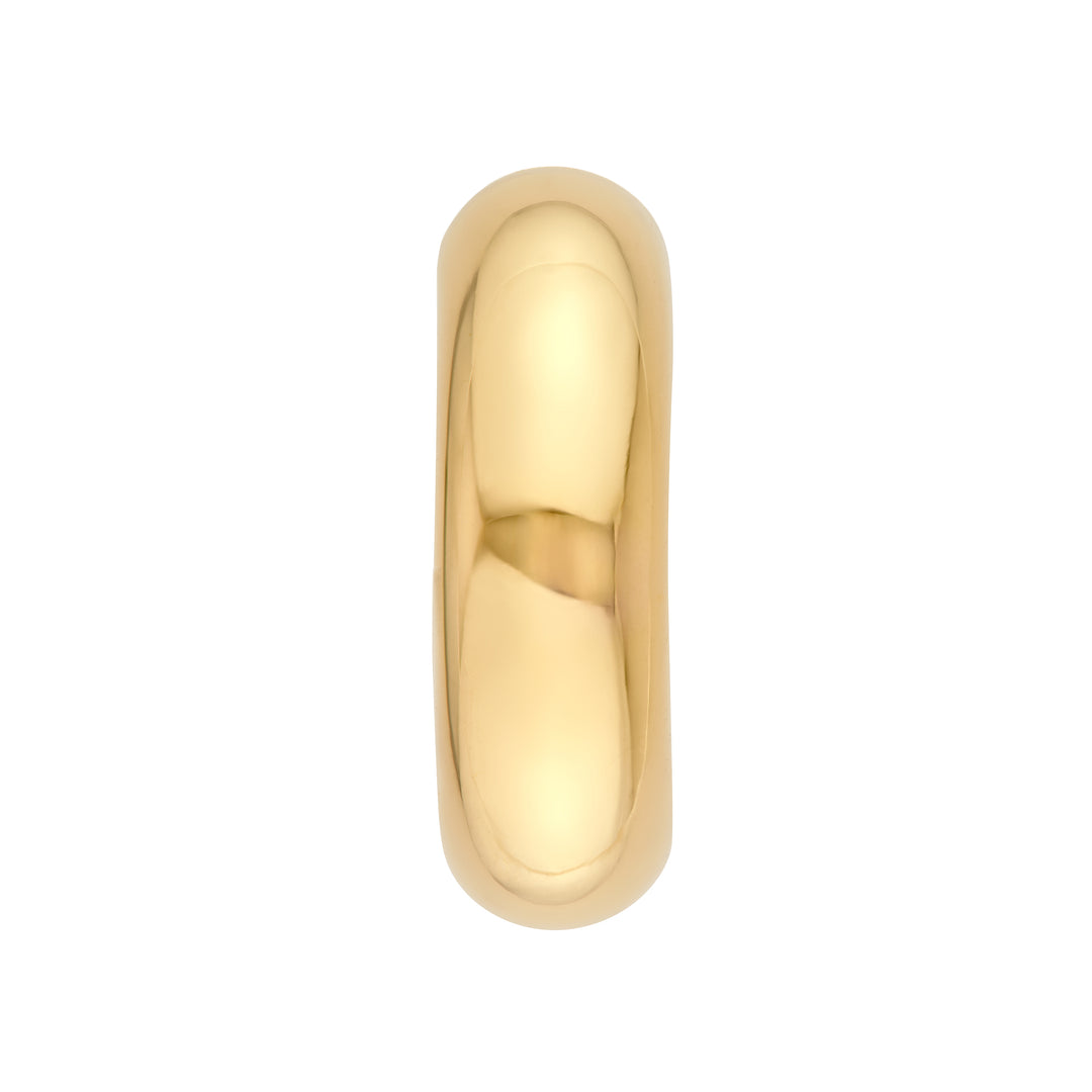 8 mm ID Polished Open Hoop Earrings