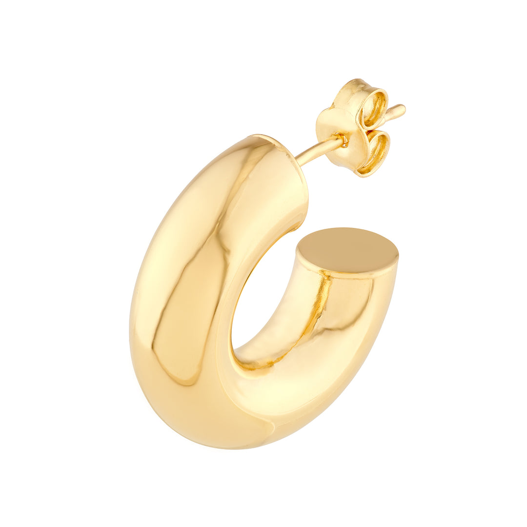 8 mm ID Polished Open Hoop Earrings