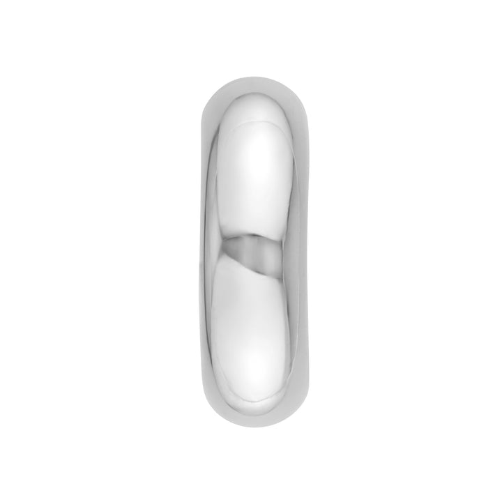 8 mm ID Polished Open Hoop Earrings