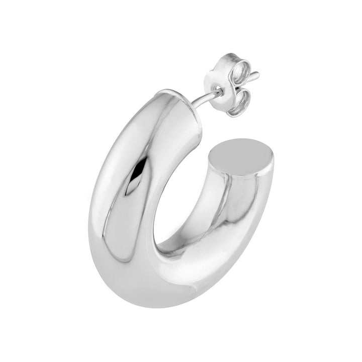10 mm ID Polished Open Hoop Earrings