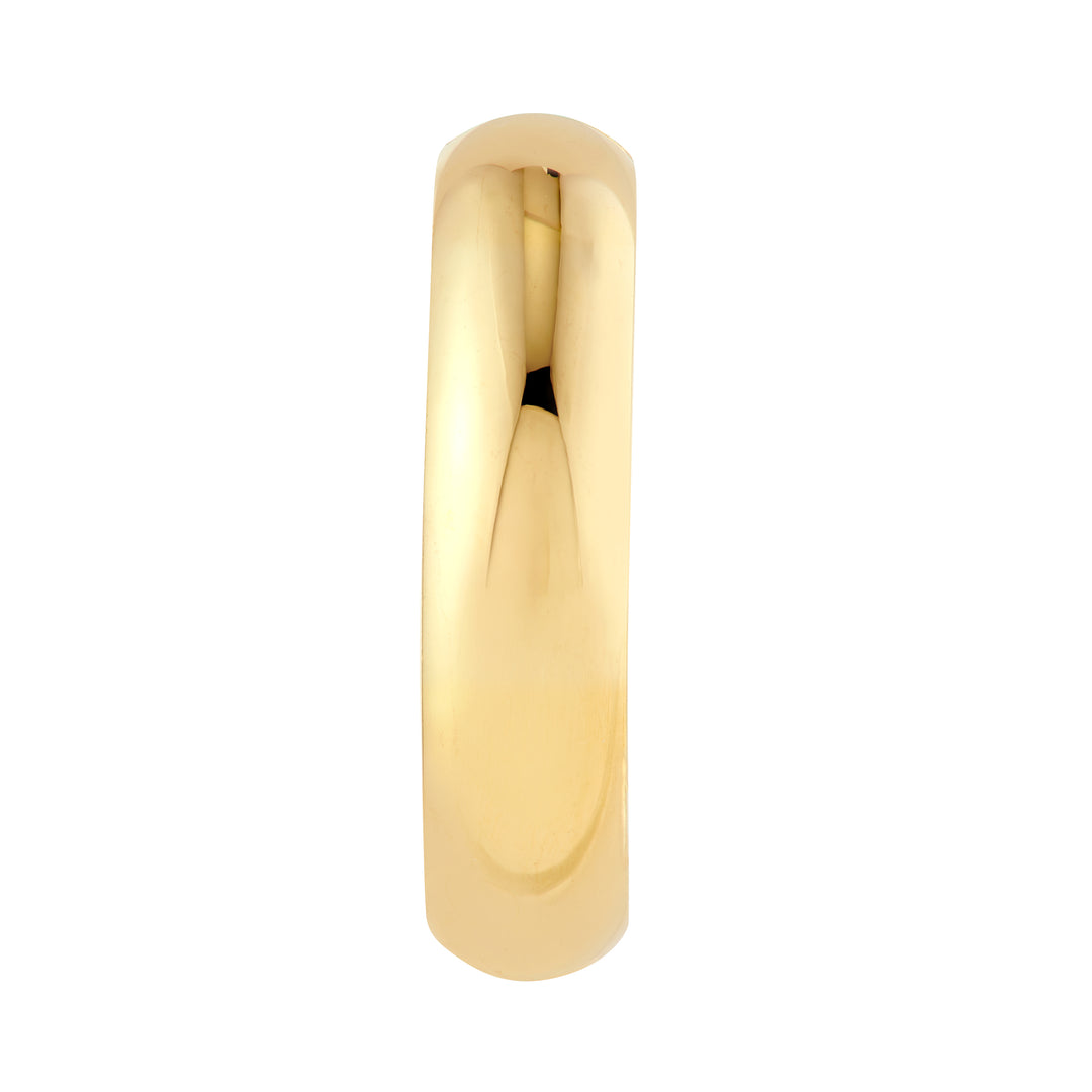 26mm D-Tube Round Hoop Earrings