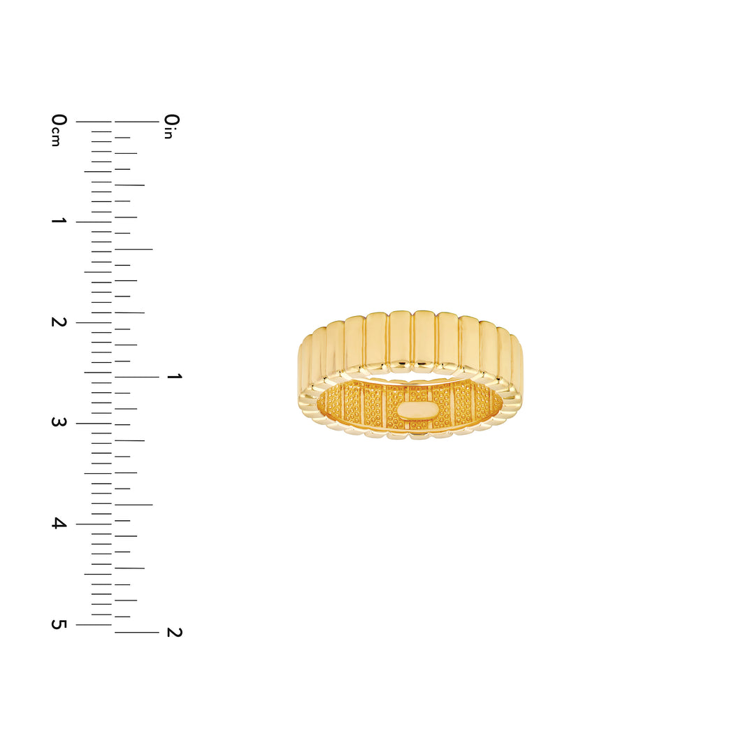 Wide Ridge Ribbed Band
