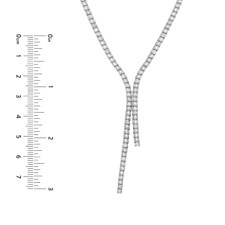 7-1/2tcw Diamond Lariat Necklace