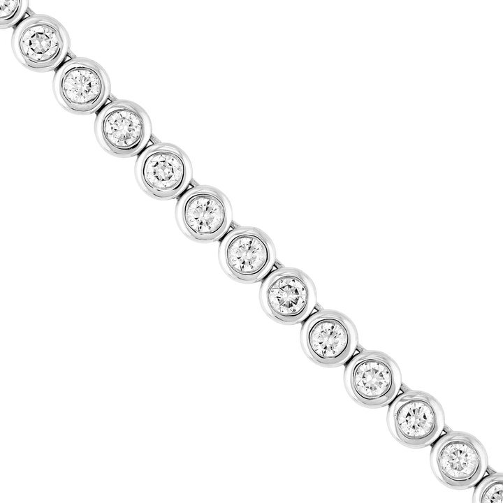 Bezel Set Diamond Necklace (4-1/6tcw)