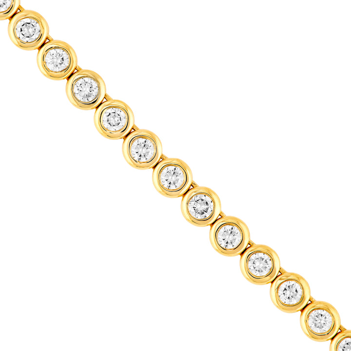 Bezel Set Diamond Necklace (4-1/6tcw)