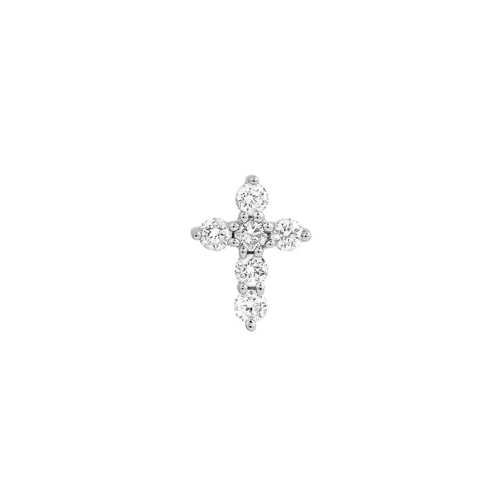 Diamond Cross Earrings (1/6tcw)