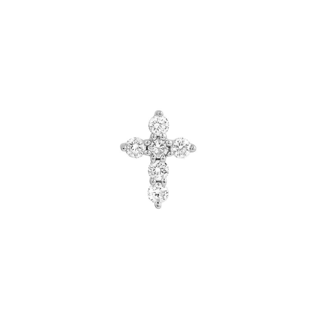 Diamond Cross Earrings (1/6tcw)