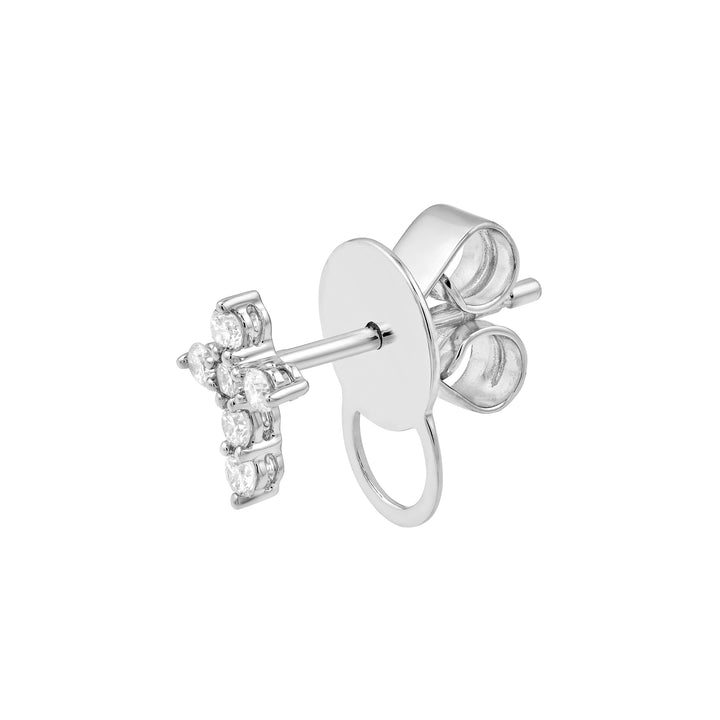 Diamond Cross Earrings (1/6tcw)