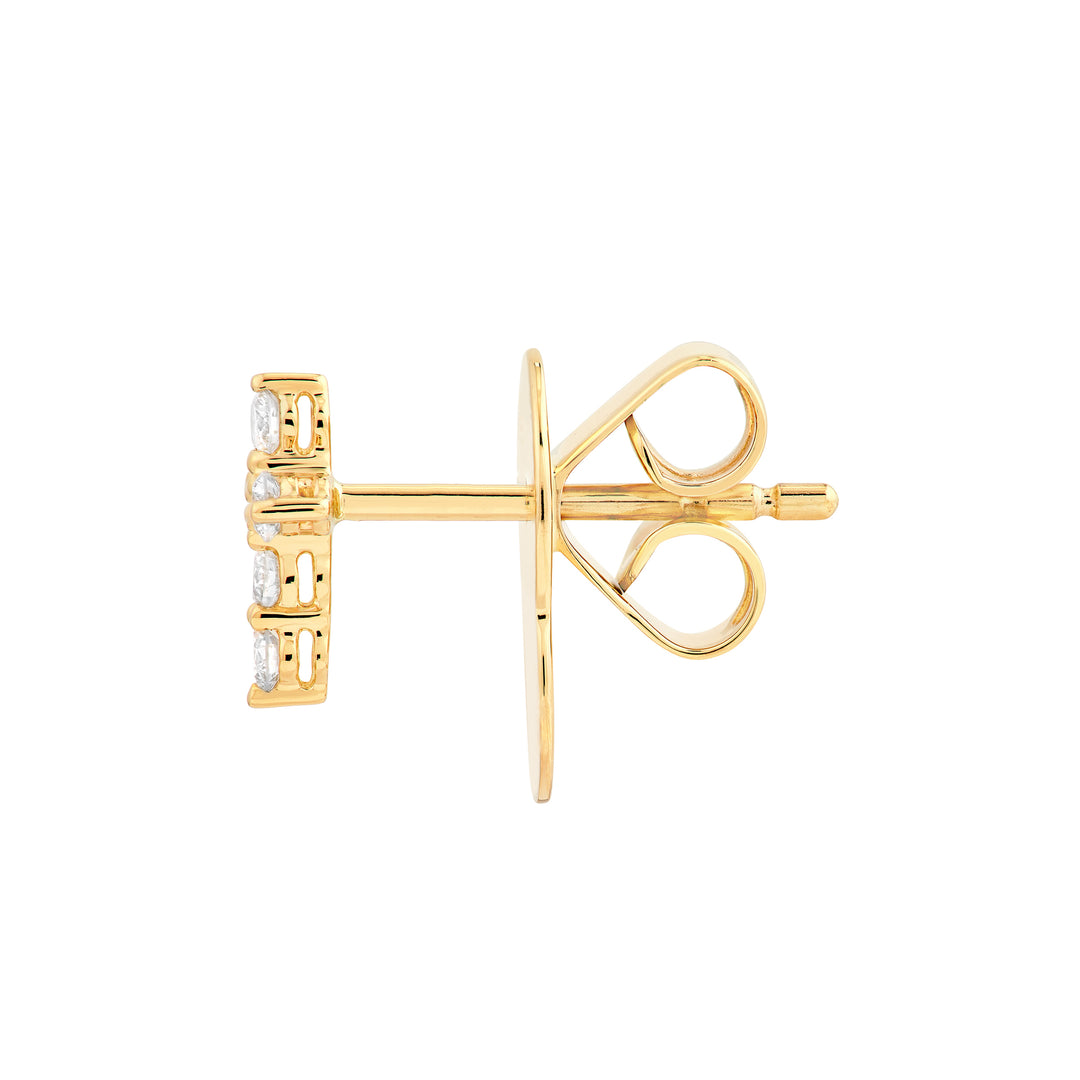 Diamond Cross Earrings (1/6tcw)