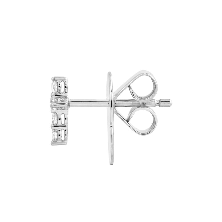 Diamond Cross Earrings (1/6tcw)