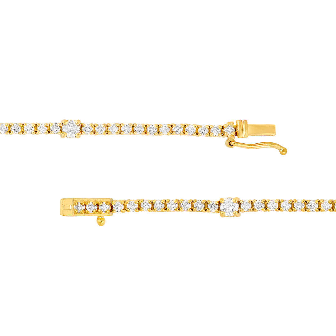 Diamond Station Bracelet (2-1/6tcw)