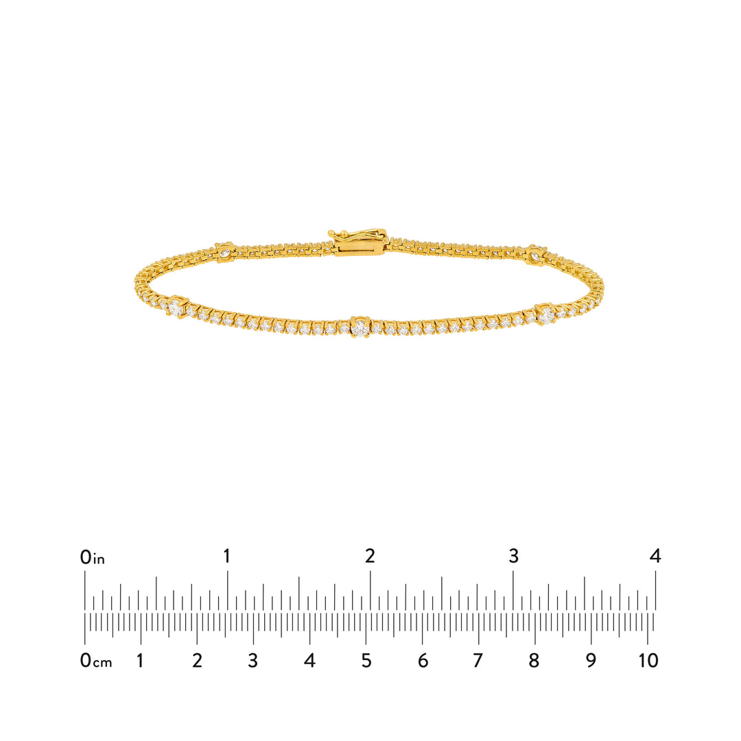 Diamond Station Bracelet (2-1/6tcw)