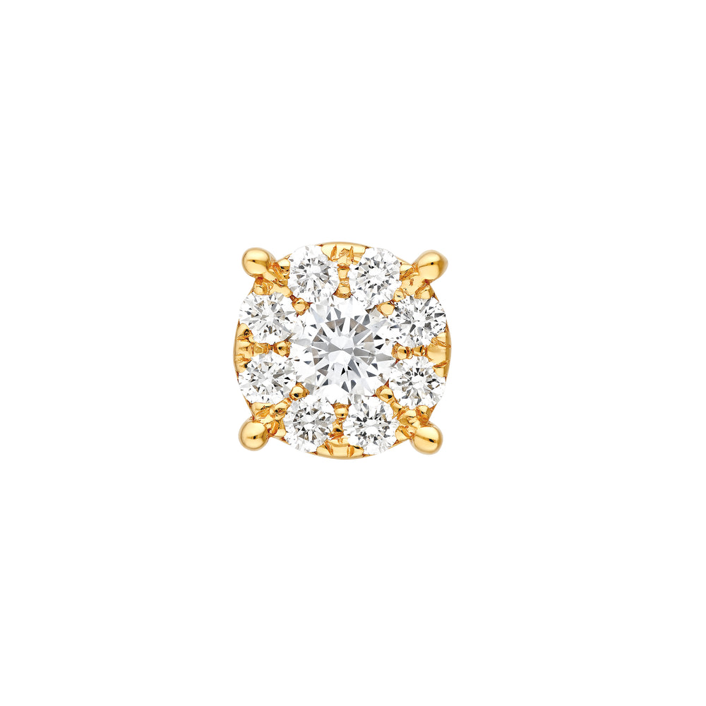 3/4tcw Round Diamond Stud Earrings