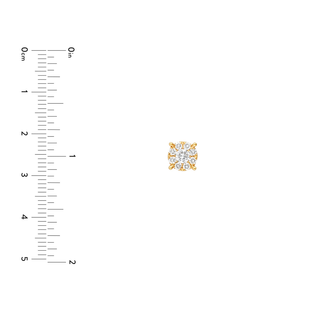 3/4tcw Round Diamond Stud Earrings