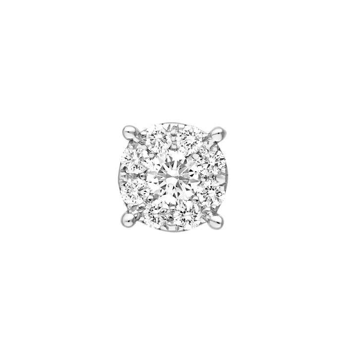 3/4tcw Round Diamond Stud Earrings