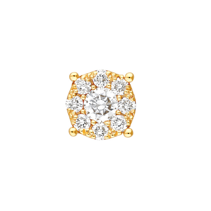 3/8tcw Diamond Frame Stud Earrings