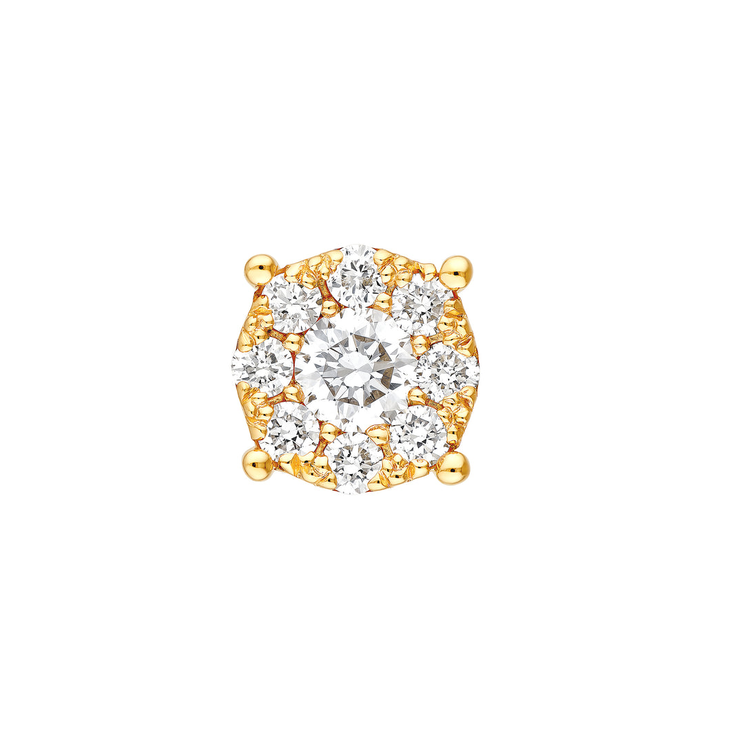 3/8tcw Diamond Frame Stud Earrings