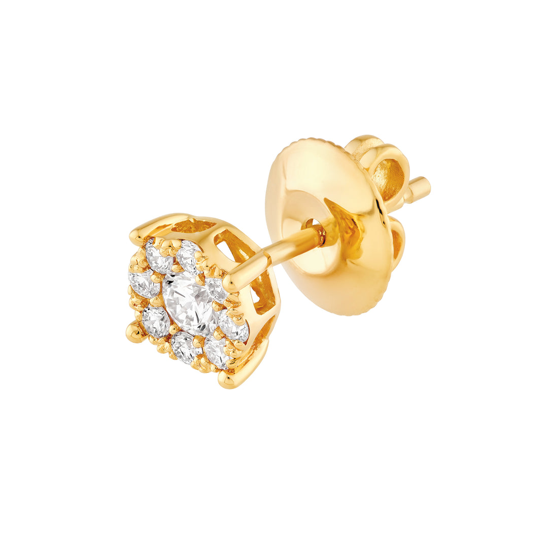 3/8tcw Diamond Frame Stud Earrings