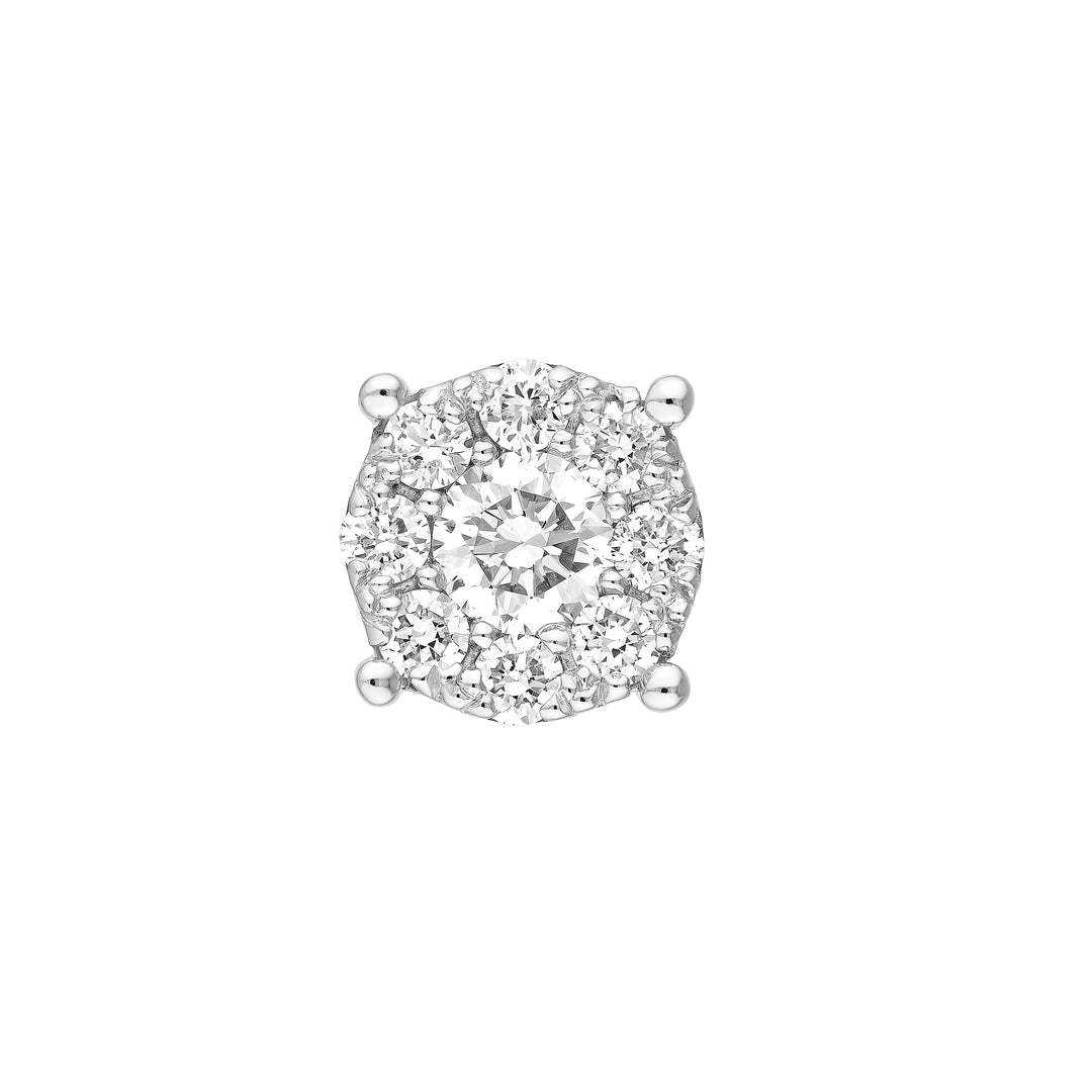 3/8tcw Diamond Frame Stud Earrings