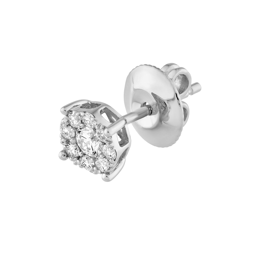 3/8tcw Diamond Frame Stud Earrings