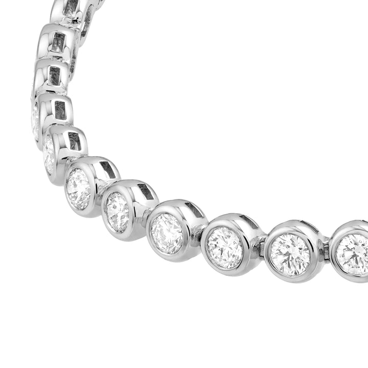 Bezel Set Diamond Tennis Bracelet (4-1/5tcw)