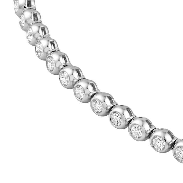 Bezel Set Diamond Tennis Bracelet (1-1/2tcw)