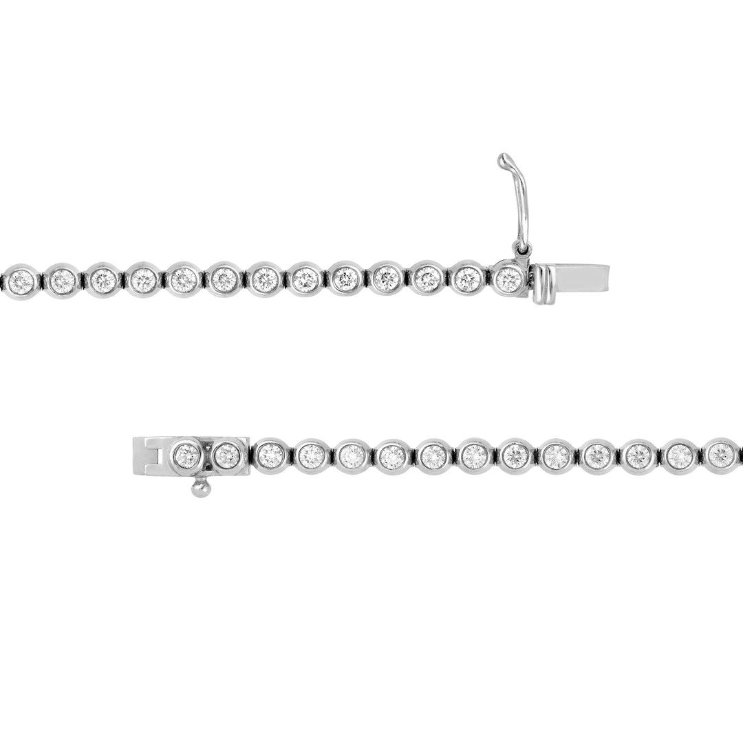 Bezel Set Diamond Tennis Bracelet (1-1/2tcw)