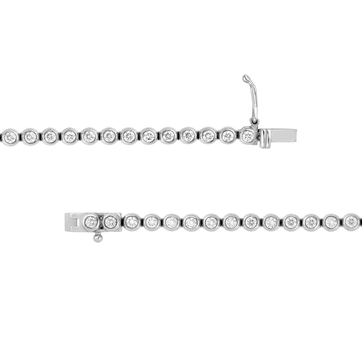 Bezel Set Diamond Tennis Bracelet (1-1/2tcw)