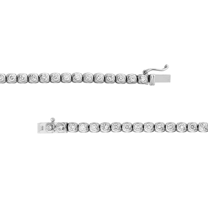 Large Bezel Set Diamond Necklace (7tcw)