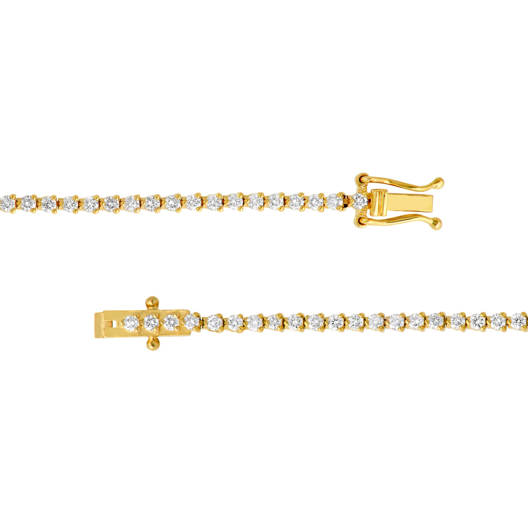 Diamond 3-Prong Tennis Bracelet (1-5/8tcw)